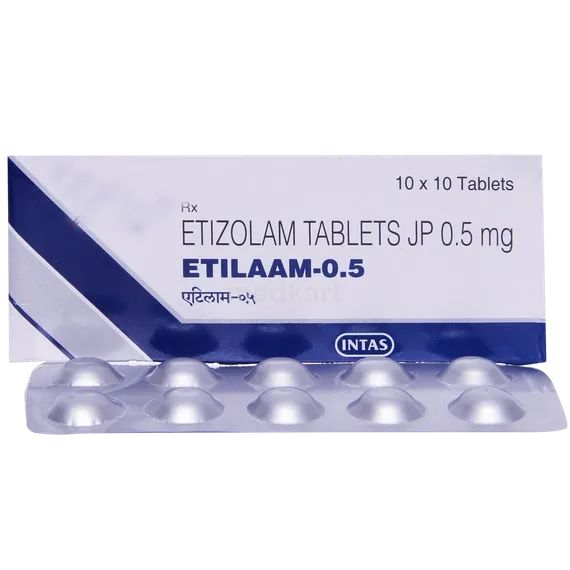 etilaam 0.5mg tablet 10's